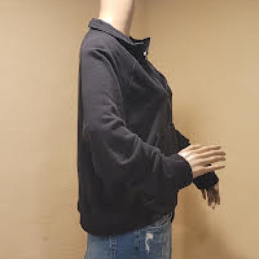 Puma relaxed-fit cropped XL half zip kangaroo pocket sweatshirt - Picture 4 of 8